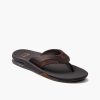 Men * | Reef Men'S Leather Fanning Sandal Latest Fashion Dark Brown