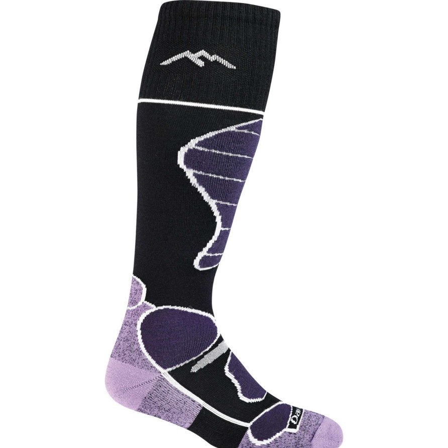 Accessories * | Darn Tough Women'S Function 5 Over-The-Calf Midweight Ski & Snowboard Sock Lower Prices Black