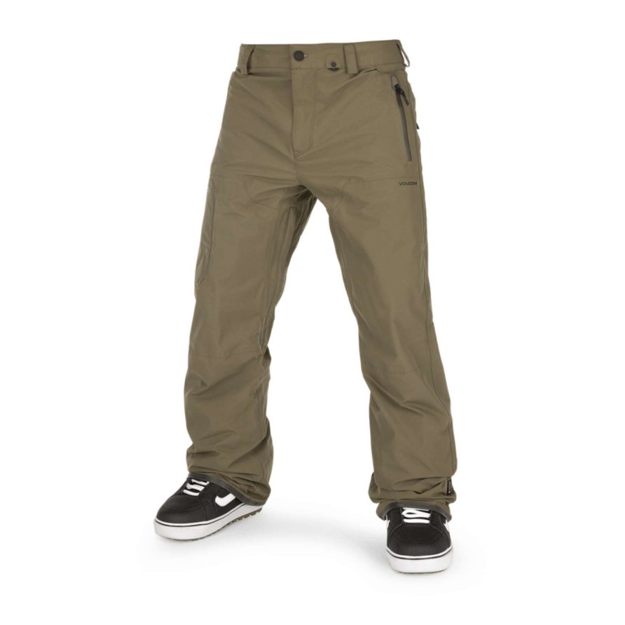 Men * | Volcom L Gore-Tex Men'S Pants Discount Online Dark Teak