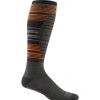 Accessories * | Darn Tough Men'S Backwoods Over-The-Calf Lightweight Ski & Snowboard Sock Cut Price Forest