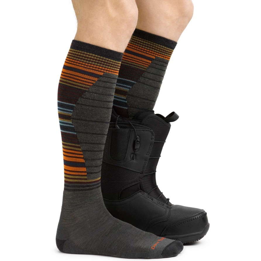 Accessories * | Darn Tough Men'S Backwoods Over-The-Calf Lightweight Ski & Snowboard Sock Cut Price Forest