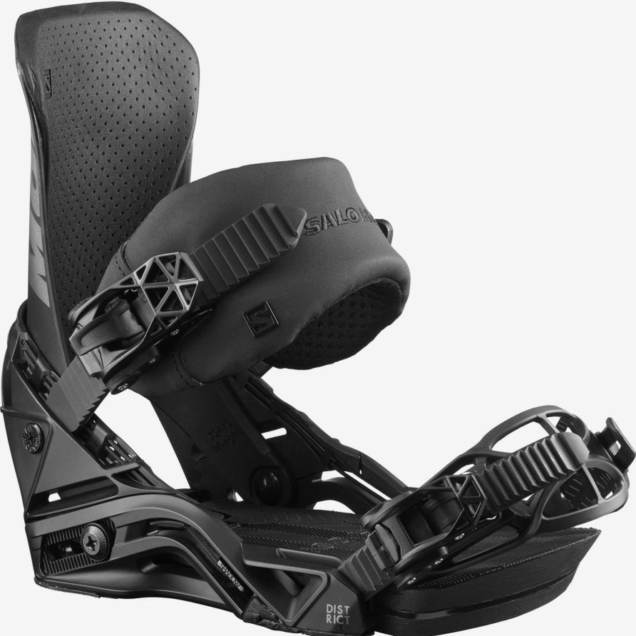 Snow * | Salomon District Snowboard Bindings 2022 Online Discount Black