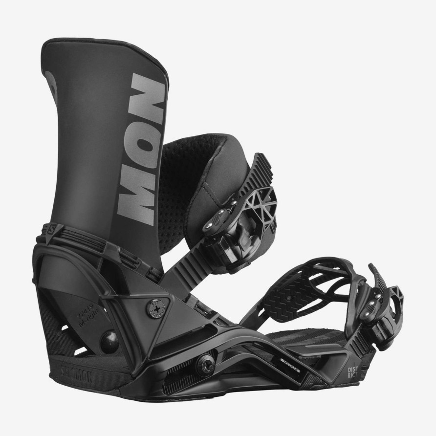 Snow * | Salomon District Snowboard Bindings 2022 Online Discount Black