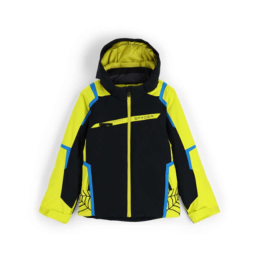 Kids * | Spyder Boys Challenger Jacket Top Sell Black