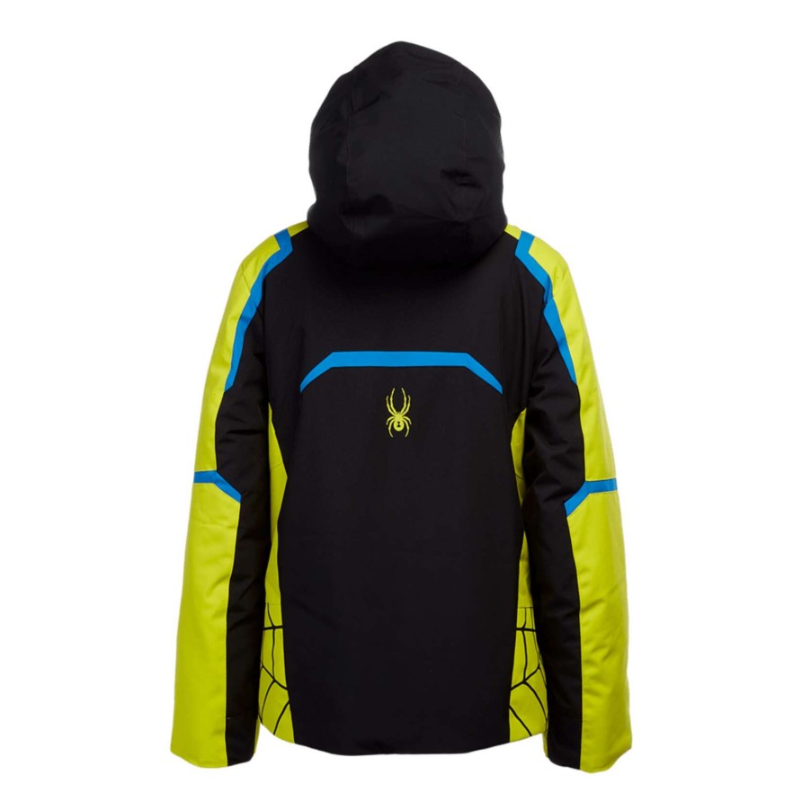 Kids * | Spyder Boys Challenger Jacket Top Sell Black