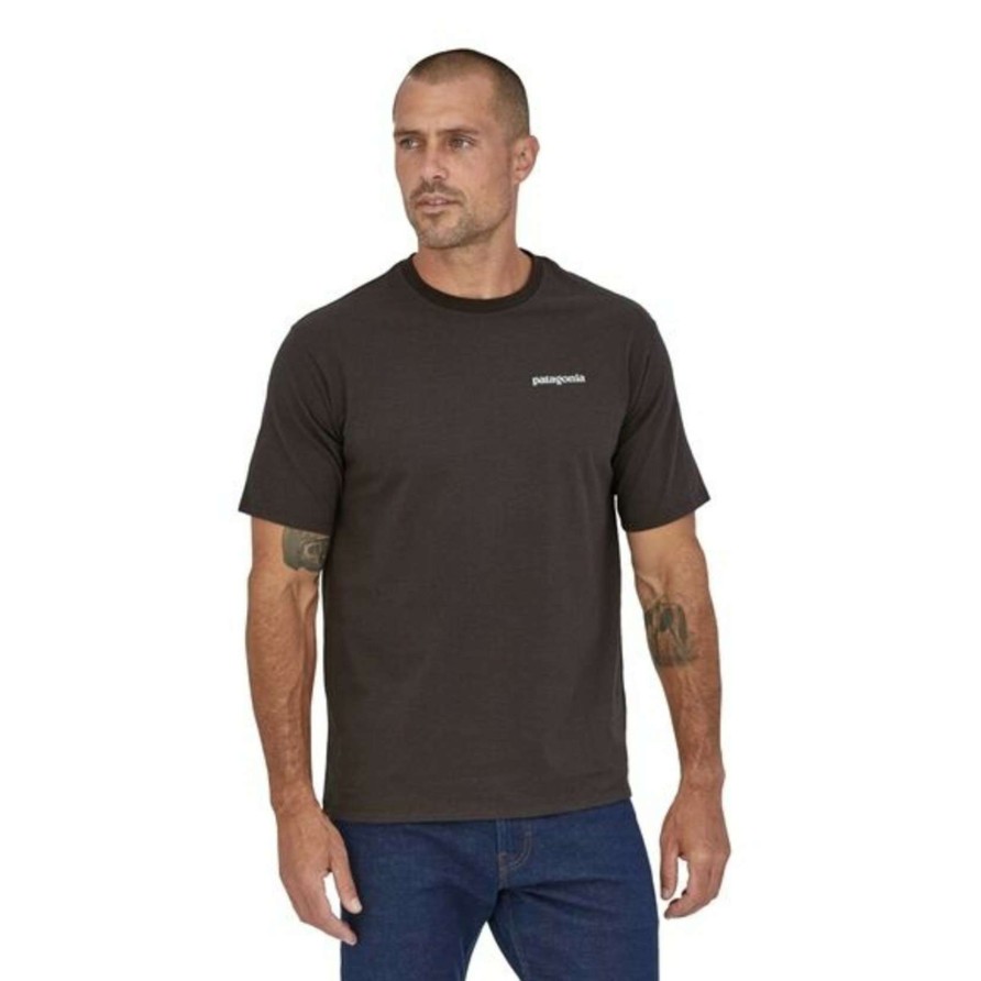 Men * | Patagonia Men'S P-6 Logo Responsibili-Tee Best Sale Basalt Brown