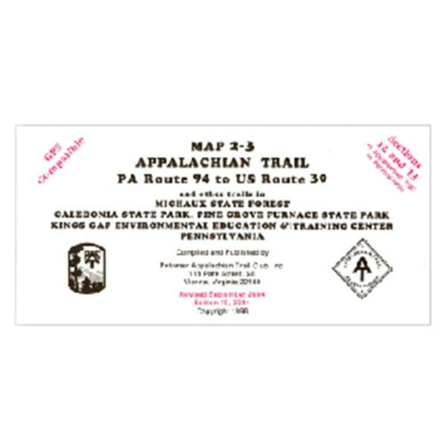 Camp & Hike * | Appalachian Trail Pennsylvania Map Michaux State Forest Quick Delivery