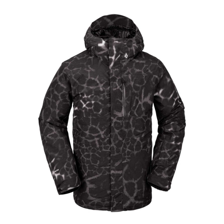 Men * | Volcom L Gore-Tex Men'S Jacket Best Sale Black Giraffe