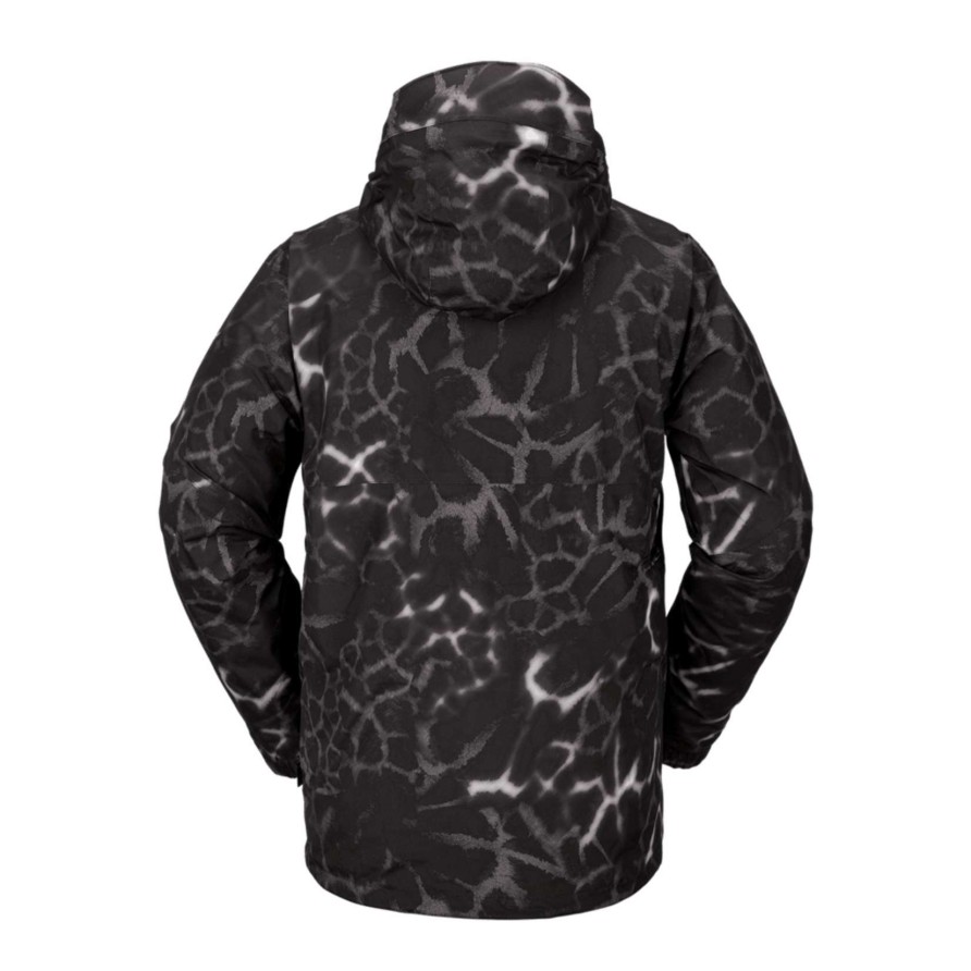 Men * | Volcom L Gore-Tex Men'S Jacket Best Sale Black Giraffe