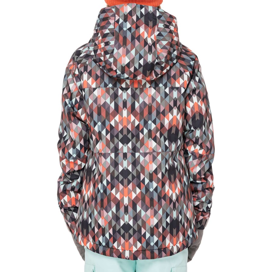 Kids * | 686 Girls Athena Insulated Jacket Online Store Blue Kaleidoscope