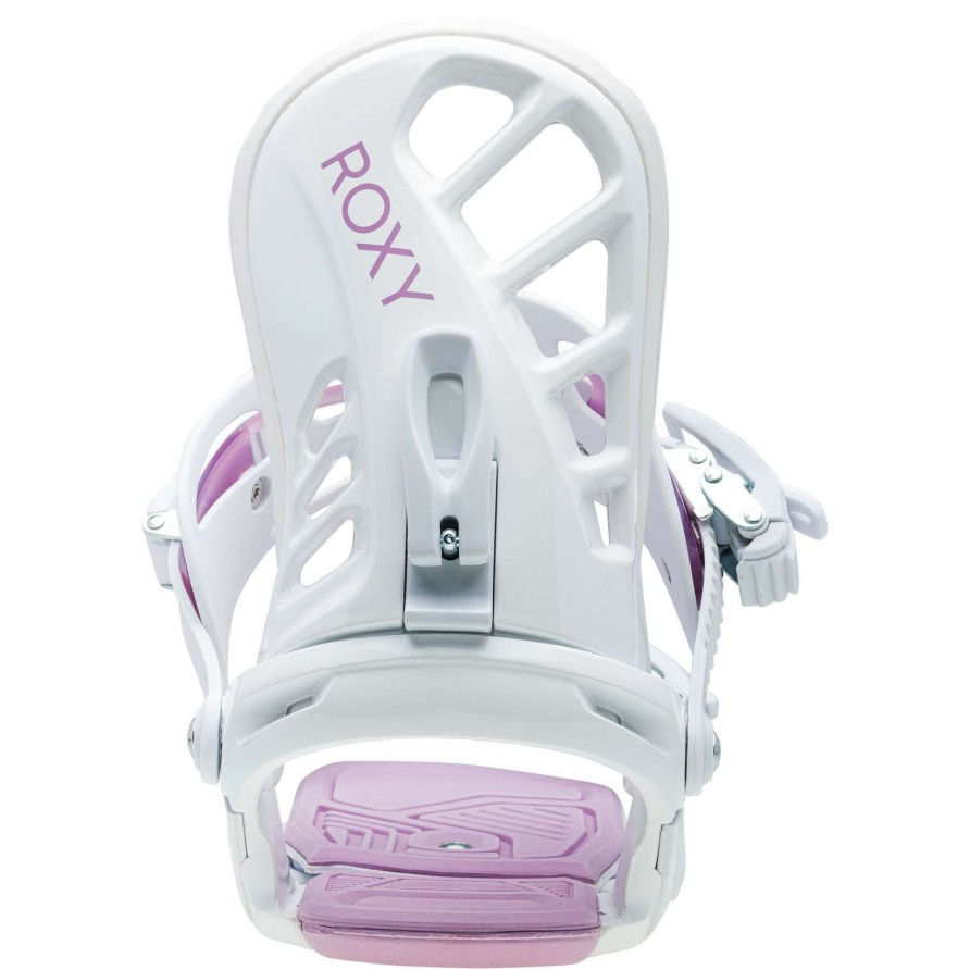 Snow * | Roxy Lola Women'S Snowboard Bindings Discount White