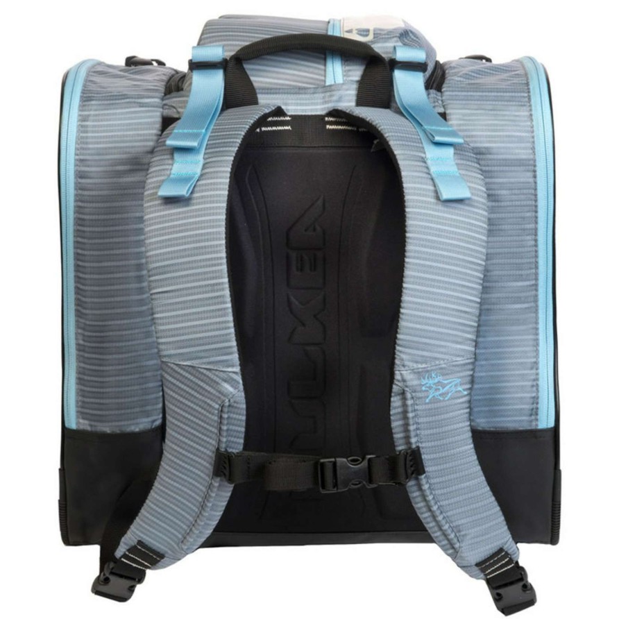 Accessories * | Kulkea Powder Trekker Boot Bag Discount Lilac Stripes/White/Light Blue