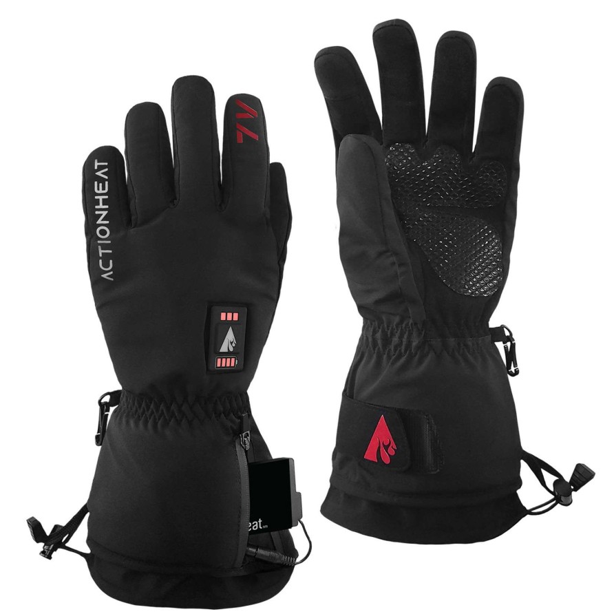 Accessories * | Actionheat 7V Men'S Everyday Heated Gloves Quick Delivery Black