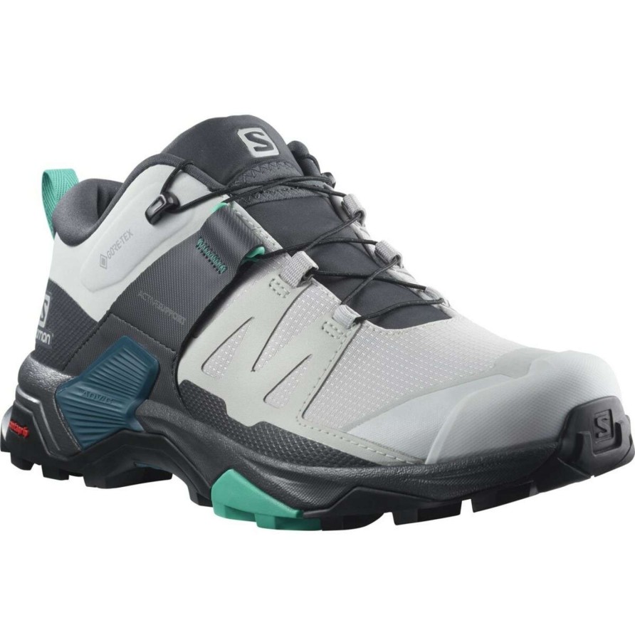 Women * | Salomon Women'S X Ultra 4 Gtx Hiking Shoes Tendy Style Lunar Rock/Ebony/Mint Leaf