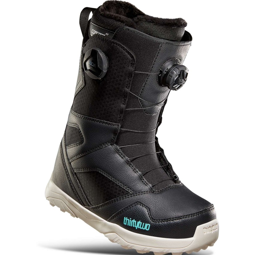 Snow * | Thirtytwo Women'S Stw Double Boa Snowboard Boots 2023 Hot Sell Black