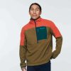 Men * | Cotopaxi Men'S Abrazo Half-Zip Fleece Jacket Best Sale Canyon & Oak