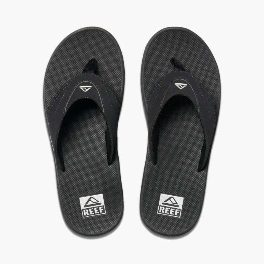 Men * | Reef Men'S Fanning Sandal Exclusive Black/Silver