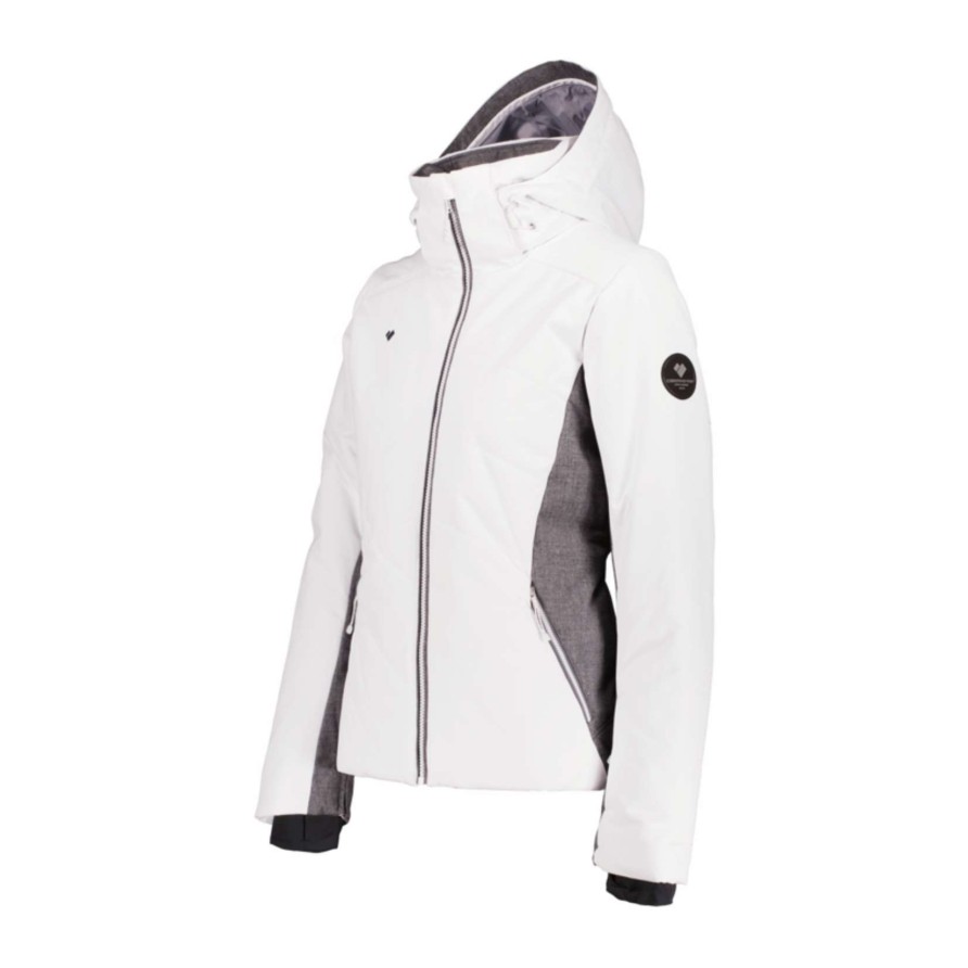 Women * | Obermeyer Women'S Lorena Jacket Classical White