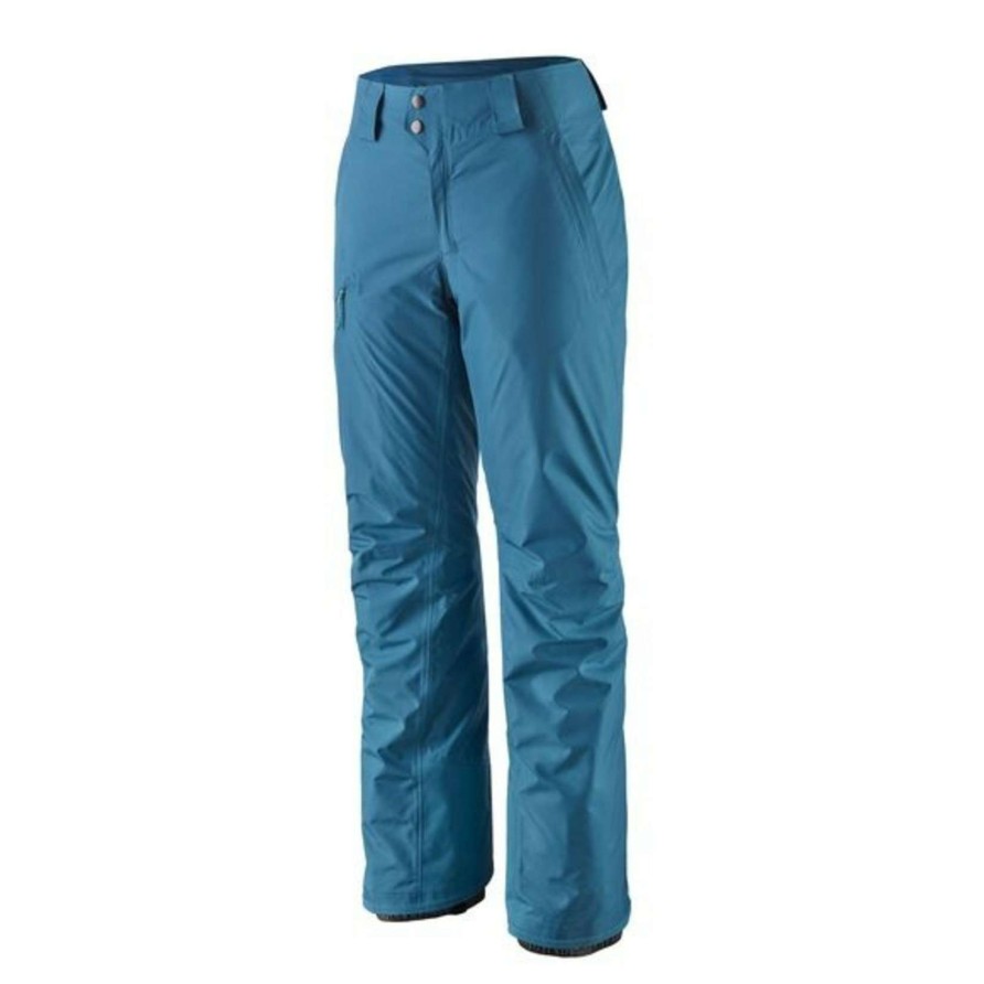 Women * | Patagonia Women'S Insulated Powder Town Pants Exquisite Gifts Wavy Blue