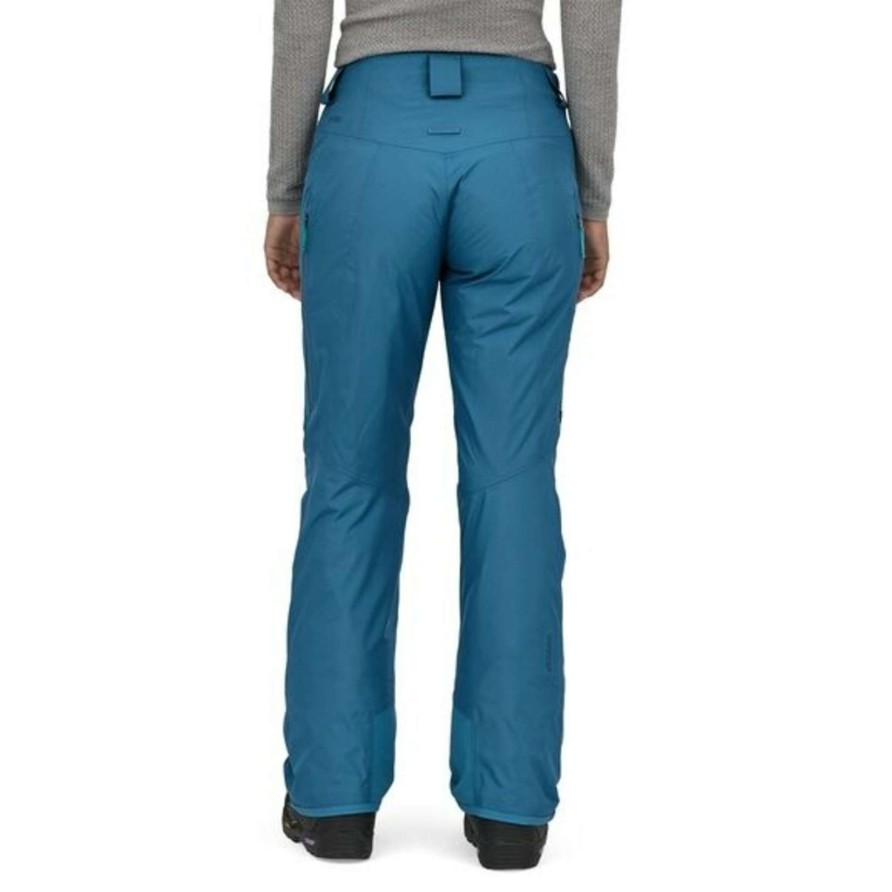 Women * | Patagonia Women'S Insulated Powder Town Pants Exquisite Gifts Wavy Blue