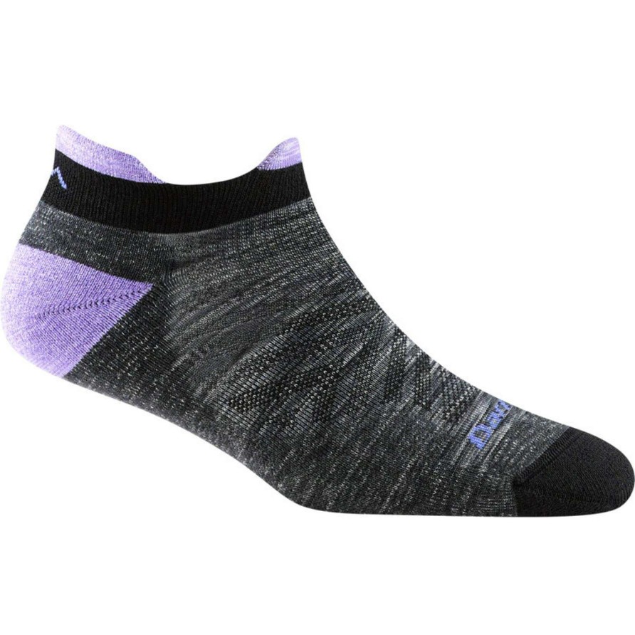 Accessories * | Darn Tough Women'S Run No Show Tab Ultra-Lightweight Running Sock Online Store Space Grey