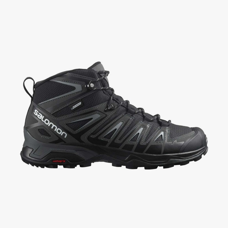 Men * | Salomon Men'S X Ultra Pioneer Mid Cswp Waterproof Hiking Boots Opening Sales Black/Magnet/Monument