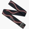 Accessories * | Arcade Wave Slim Adventure Belt Unique Black/Vermillion