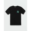 Men * | Volcom Men'S Reverberation Short Sleeve Tee Best Sale Black