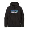 Men * | Patagonia P-6 Logo Uprisal Hoody Gift Selection Black