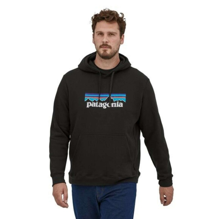 Men * | Patagonia P-6 Logo Uprisal Hoody Gift Selection Black